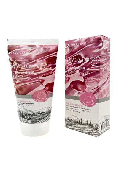 3W CLINIC رغوة تنظيف حمض الهيالورونيك 100 مل