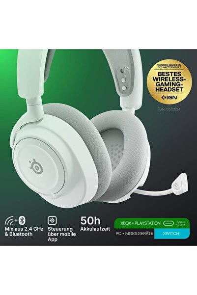 SteelSeries Arctis Nova 7X Gen 2 Wireless Gaming Headset (White)