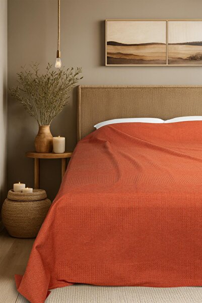 Menderes Home Cotton Collection Double Bedspread Tile