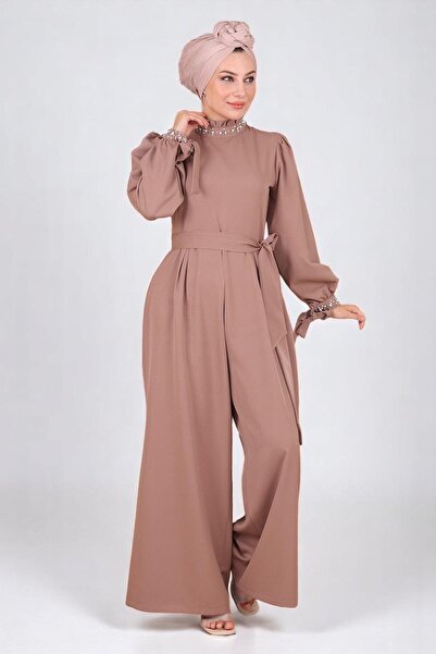 Modamihram Φόρεμα με λεπτομέρειες από μαργαριτάρι βιζόν MSW19152-3