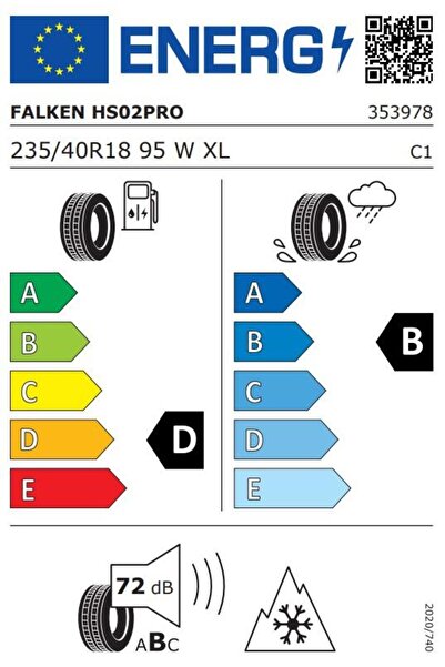 Falken Winter Tire Eurowinter HS02PRO 235/40R18 95W
