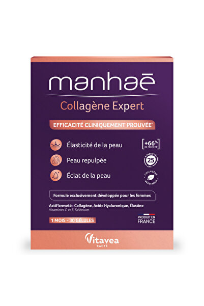 Manhaé Collagene Expert food supplement, Manhaé, 30 capsules