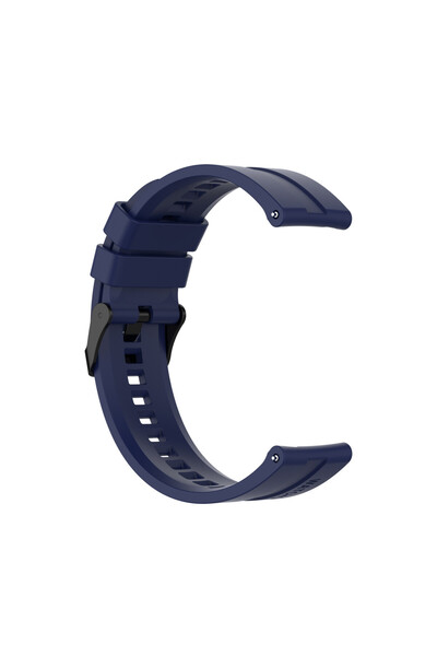 eR D L Curea universală de ceas din silicon, lățime 20 mm, eliberare rapidă, albastru închis,
