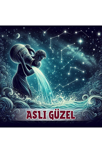 FourArts Kişiye Özel Mermer Bardak Altlığı | Burcunuza Özel Baskı | Doğum Gün...