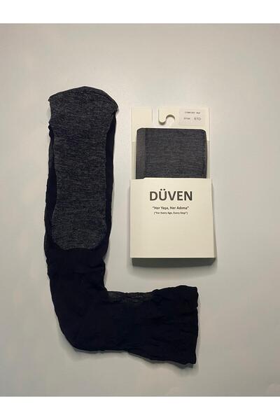 DÜVEN 3-Pack Comfort Cotton Sole Colored Knee-Length Trouser Socks