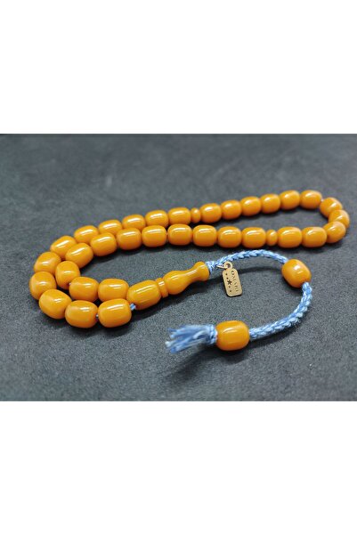 İskeçe Exclusive Osama Omari Masterpiece 50-Year-Old Rooster Imamah Havşalı German Faturan Prayer Beads Certified 8750