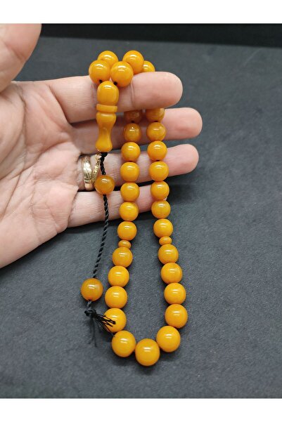 İskeçe Exclusive Osama Omari Masterpiece 50 Years Old Rooster Imamah Havşalı German Faturan Prayer Beads Certified 8756