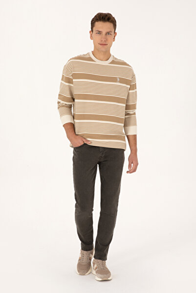 U.S. Polo Assn. Men's Cream Sweatshirt 50308135-Vr256