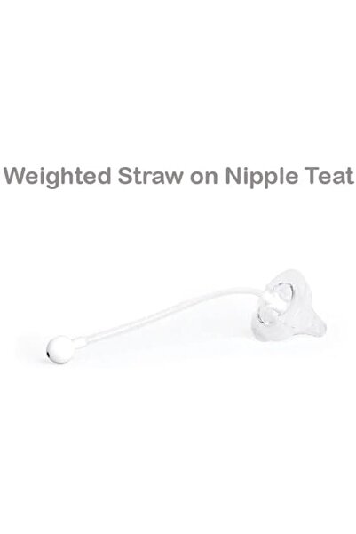 GROSMIMI Weighted Straw Kit (Twin Pack), Silicone Gravity Ball Straw Replacement for Sippy