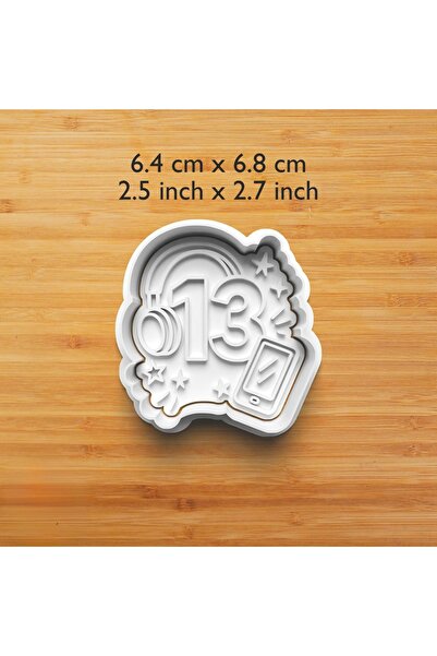 Hobist 13 Year Old Birthday Cookie and Sugar Dough Mold