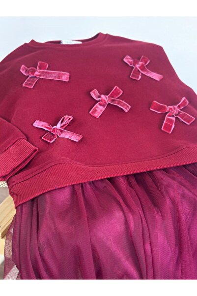 UNİCORNKİDS Girl's Dress with Ribbon Detailed Tutu Skirt