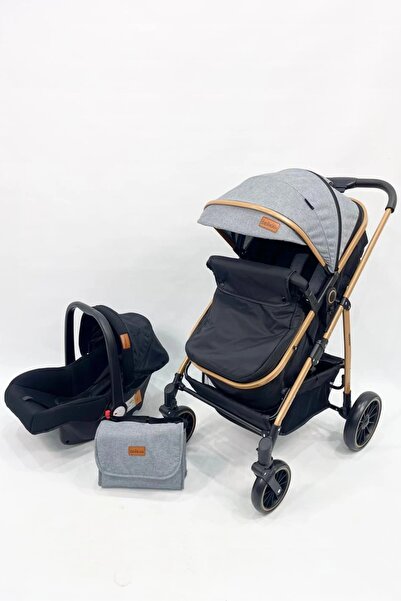 dehkah 4-in-1 Travel Set – Stroller, Rocking Bed, Car Seat and Stylish Bag for Mom