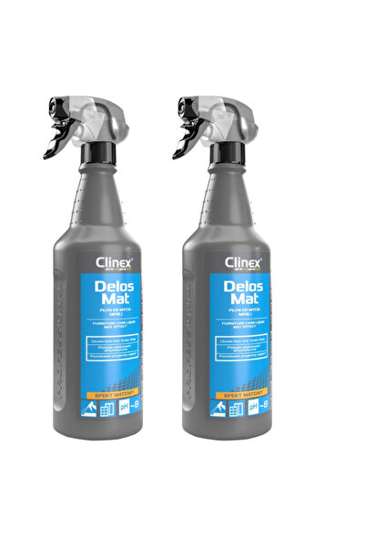 Clinex PACHET 2X Delos Mat 1l – lichid de curățare a mobilei din lemn