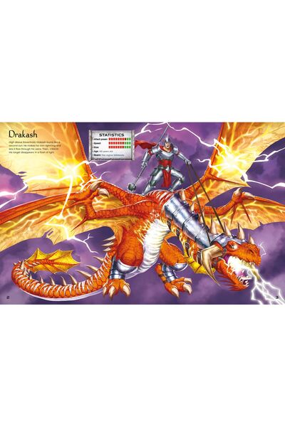 Usborne arte cu stickere Build Your Own Dragons and Fantasy Warriors Sticker Book