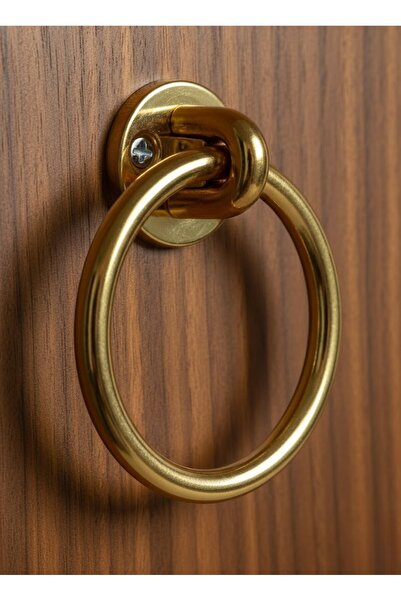 MH MiniHediye Mobilier Pendul Sertar Bucătărie Dulap Mâner dulap Mâner Mâner Inel metalic (AUR)