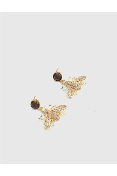 İLVİ أقراط نسائية سوداء من كالين