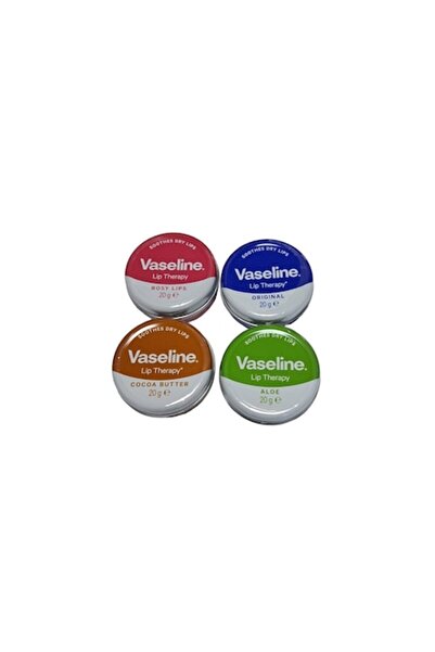 Vaseline Set of 4 Lip Therapy lip balms, 80 g