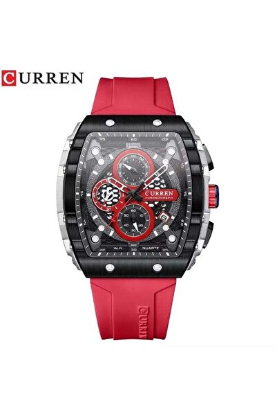 Curren 8442 Tonneau Quartz Chronograph Men's Wristwatch