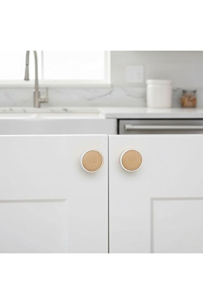 MH MiniHediye Piano Polymer Button Handle Walnut Furniture Drawer Kitchen Wardrobe Cabinet Handle Handle Handles