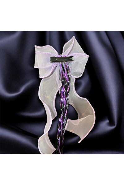 Store Kuromi Hair Clip with Pen and Ribbon, Long Hair Clip