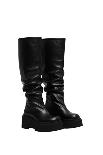 Giydim Gidiyor Maydonoza Yüksek Tabanlı Çizme Siyah