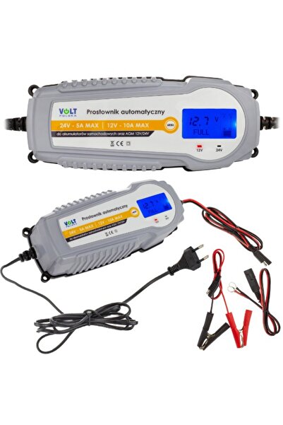 VOLT POLSKA Automatic rectifier VOLT 12/24V 10A LCD