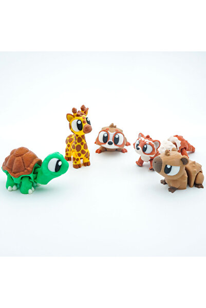 OEM Set 5 Mini Figurine Articulate, 3D, Flexi Minizz, V2