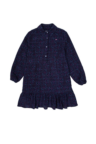 U.S. Polo Assn. Kız Çocuk Lacivert Dokuma Elbise 50314351-VR033