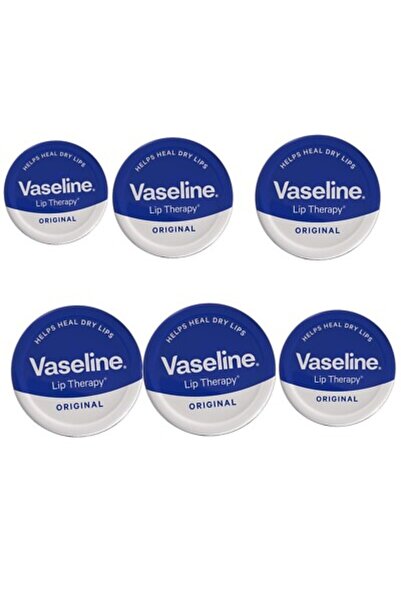 Vaseline Lip Therapy Original Tin, 20g (pack of 6)