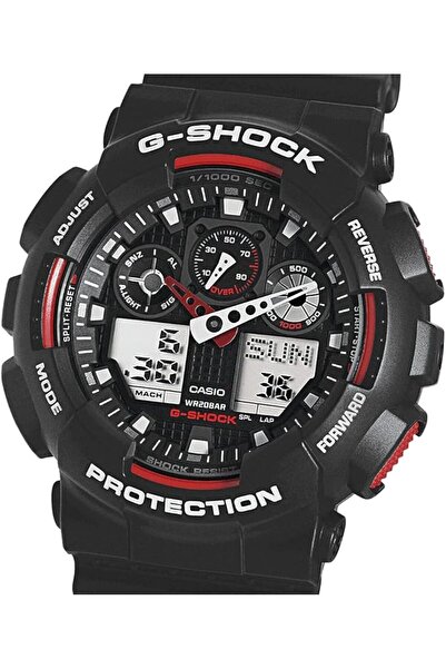 G-SHOCK men Resin Analog/Digital Wrist Watch GA-100-1A4DR