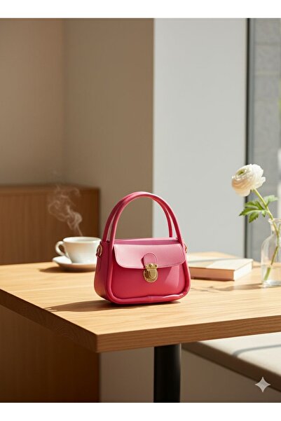 Global Mini Omuz & El Çantası – Ayarlanabilir Askılı – Pembe – Günlük Şık Model