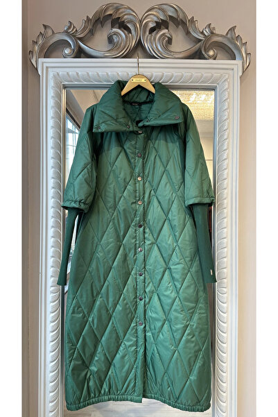 Invee Green Quilted Coat
