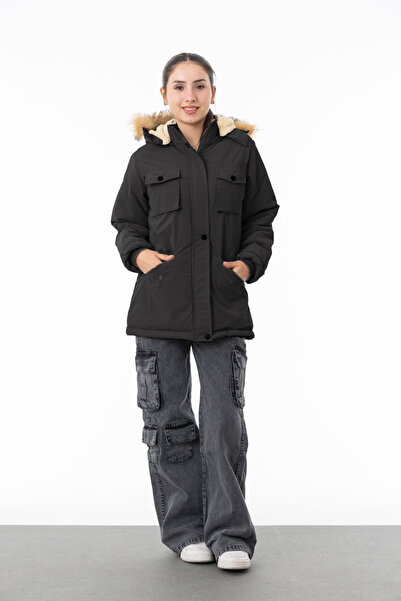 Asortix Детско унисекс внос от велурена кожа водоустойчиво зимно палто