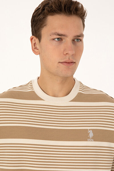 U.S. Polo Assn. Men's Cream Sweatshirt 50308135-Vr256