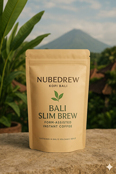 NUBEDREW Bali Slim Brew Kopi Bali Form Destekli Granül Kahve –