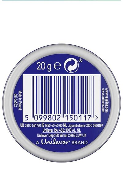 Vaseline Lip Therapy Original Tin, 20g (pack of 6)