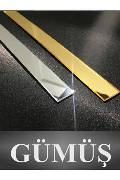 sövepor Dekoratif Şerit Ayna Pleksi Duvar Kaplama Süsü 1 cm x 500CM