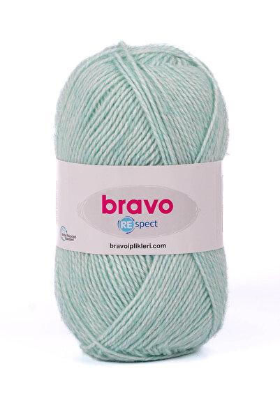 Bravo ريسبكت - 39 أخضر مائي - 100 جرام / 230 متر خيط حياكة قطني أكريليك