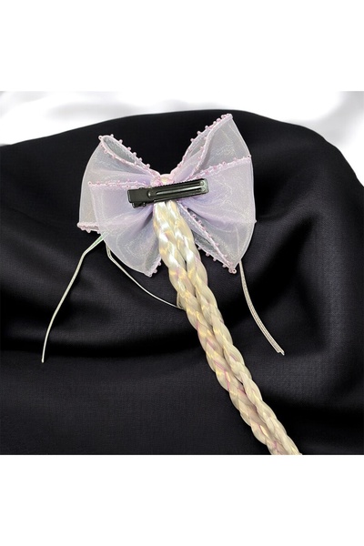 Store Kuromi Hair Clip with Pen and Ribbon, Long Hair Clip