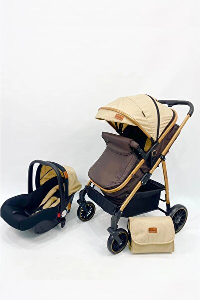 dehkah 4-in-1 Travel Set – Stroller, Rocking Bed, Car Seat and Stylish Bag for Mom