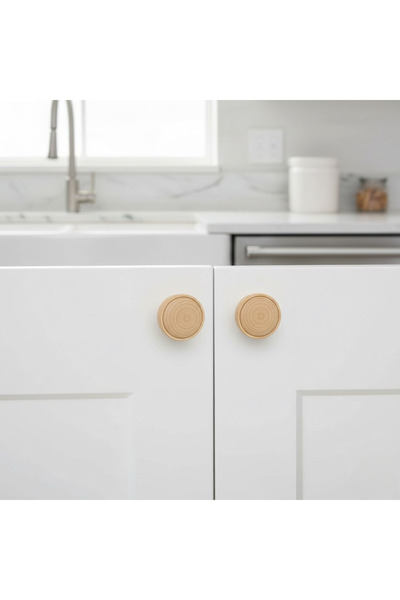 MH MiniHediye Piano Polymer Button Handle Walnut Furniture Drawer Kitchen Wardrobe Cabinet Handle Handle Handles