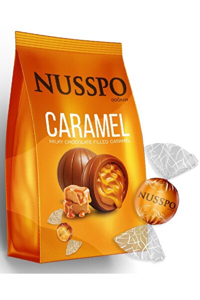 NUSSPO Karamel Dolgulu Sütlü Çikolata 200 Gr