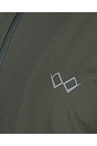 Monolou High Collar Long Lycra Jacket with Hidden Pocket