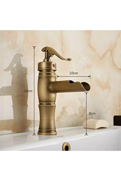 Smack Baterie lavoar medie din bronz antic, Esn1765D