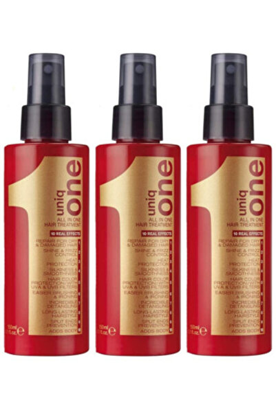 Revlon Pachet de 3 tratamente profesionale pentru păr Uniq One, 150 ml.