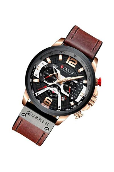 Curren Men's Leather Chronograph Wrist Watch 8329