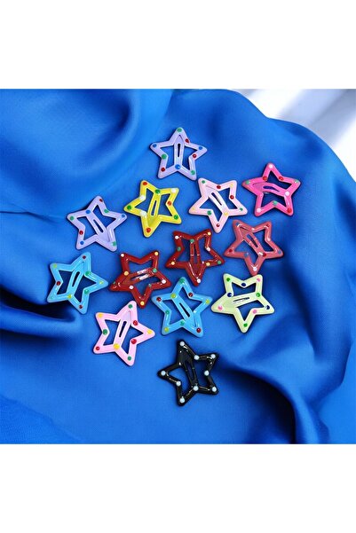 Store 5 Pieces Mixed Color Spotted Star Buckle