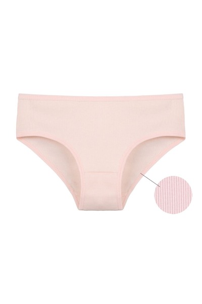 Donella Pachet de 5 chiloți din bumbac material elastic tricotaj cu striații pentru fete tinere 5032PD1