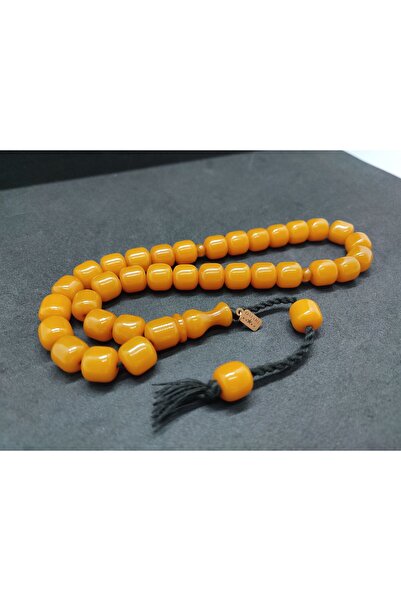 İskeçe Exclusive Osama Omari Masterpiece 50 Years Old Large Rooster Imama Havshali German Faturan Prayer Beads Certified 8745