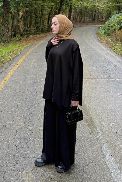 lamelif Cape Hijab Suit Black